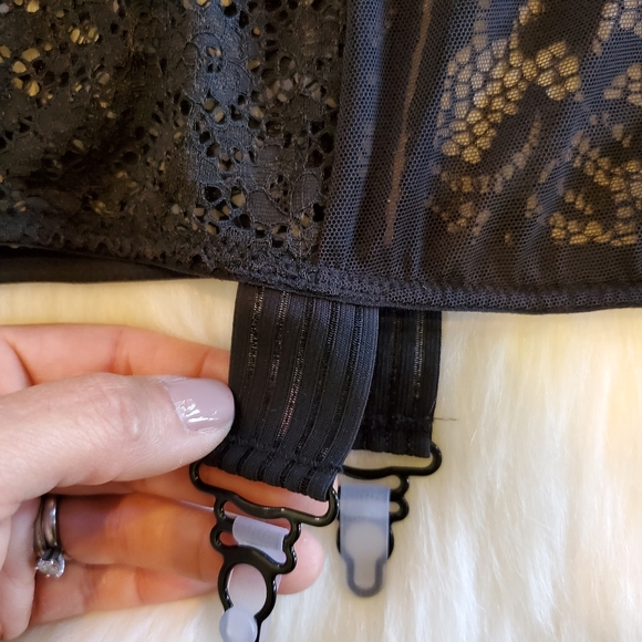 One Day Only Sale! VS black lace garter slip lingerie - Picture 11 of 16